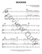 Seasons piano sheet music cover